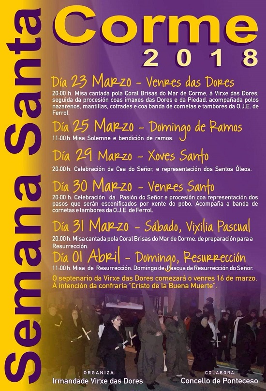 Cartel Semana Santa Corme Cartel Semana Santa Corme